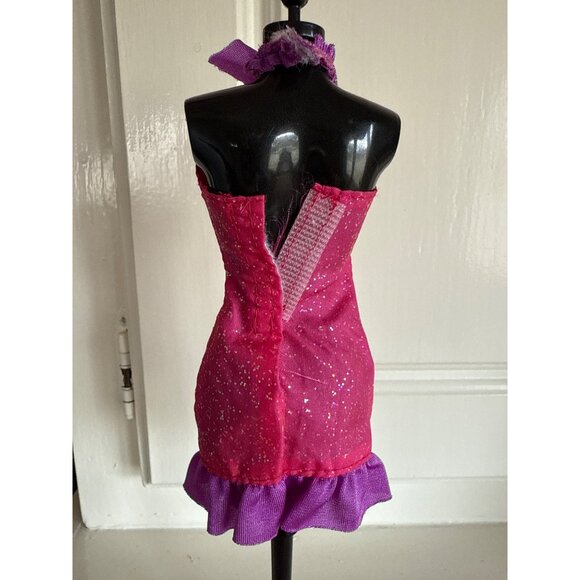 Barbie Fashionistas Fashion Fever Doll Cloth Party Pink Purple Dress - Picture 2 of 3